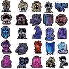 10 30 50PCS Mix Anime Neon Light Naruto One Piece Dragon Ball Stickers Decals DIY Scrapbook 5 - Official One Piece Store