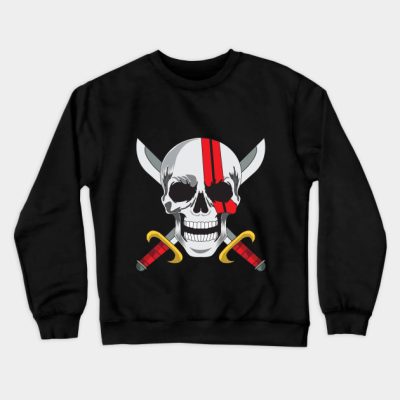Red Hair Pirates Jolly Roger Tengkorak Crewneck Sweatshirt Official onepiece Merch