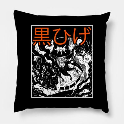 Kurohige Throw Pillow Official onepiece Merch