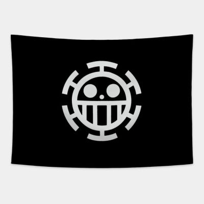 Trafalgar Law Logo White Tapestry Official onepiece Merch