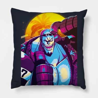 One Piece Franky Throw Pillow Official onepiece Merch