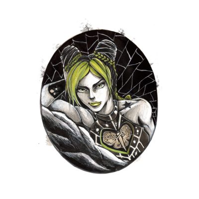 Jolyne Cujoh Throw Pillow Official onepiece Merch