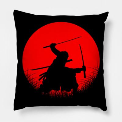 Pirate Hunter Silhouette Throw Pillow Official onepiece Merch