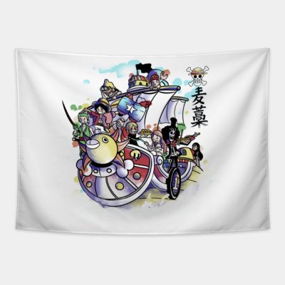 Mugiwara Watercolor Tapestry Official onepiece Merch