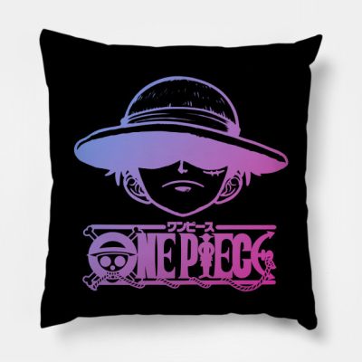 Onepiece Luffy Throw Pillow Official onepiece Merch