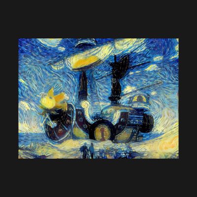 One Piece The Thousand Sunny Starry Night T-Shirt Official onepiece Merch