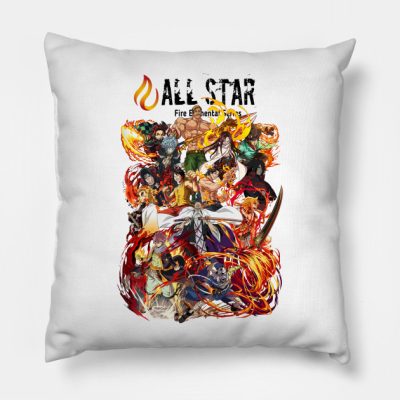 All Star Fire Elemental Series Throw Pillow Official onepiece Merch