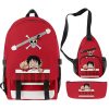 3D Printed Anime Pirate Backpack Set Diagonal Zipper Backpack Single Shoulder Bag Pen Bag One Piece 4 - Official One Piece Store