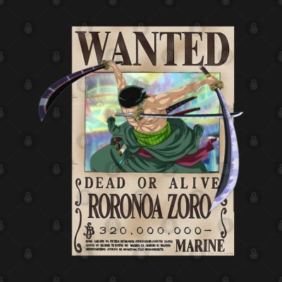 Zoro Wanted Crewneck Sweatshirt Official onepiece Merch