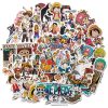 50 100Pcs One Piece Luffy Stickers Anime Sticker Notebook Motorcycle Skateboard Computer Mobile Phone Cartoon Toy 2 - Official One Piece Store