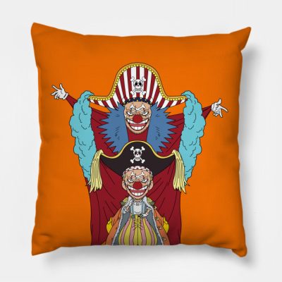 Buggy The Clown Throw Pillow Official onepiece Merch