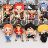 Anime Cartoon One Piece Keychain Pendant Luffy Sorron Choba Empress Soft Double sided Luggage Accessories Mobile 1 - Official One Piece Store