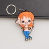 Anime Cartoon One Piece Keychain Pendant Luffy Sorron Choba Empress Soft Double sided Luggage Accessories Mobile 5 - Official One Piece Store