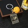 Anime One Piece Devil Fruit Keychain One Piece Wanted Token Burning Fruit Luffy Rubber Fruit Pendant 3 - Official One Piece Store