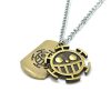 Anime One Piece Necklace Luffy Straw Hat And Skull Logo Dog Tag Pendant Men Fashion Choker 1 - Official One Piece Store