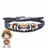 Anime One Piece Nika Monkey D Luffy Leather Bracelet Cosplay Unisex Adjustable Punk Wristband Jewelry Props - Official One Piece Store