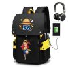 BANDAI One Piece Anime Backpack USB with Charging Port Large Capacity School Bag Cosplay Bookbag for 3 - Official One Piece Store