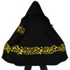 Black Trafalgar Law One Piece AOP Hooded Cloak Coat MAIN Mockup - Official One Piece Store