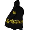 Black Trafalgar Law One Piece AOP Hooded Cloak Coat SIDE Mockup - Official One Piece Store