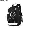 Brand Men Luminous Backpacks USB Charge Backpack Anti theft Computer Bags School Casual Travel Canvas Backpack - Official One Piece Store