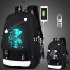 Brand Men Luminous Backpacks USB Charge Backpack Anti theft Computer Bags School Casual Travel Canvas Backpack 2 - Official One Piece Store