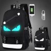 Brand Men Luminous Backpacks USB Charge Backpack Anti theft Computer Bags School Casual Travel Canvas Backpack 3 - Official One Piece Store