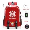 Hot Japan ONE P PIECEs Luffy USB Charging Backpack Boys Girls Large Capacity Travel Bag Multifunctional 4 - Official One Piece Store