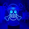 Straw Hat Pirates Logo LED Lamp