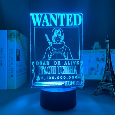 Itachi Uchiha Wanted LED Lamp