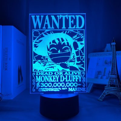 Luffy Wanted LED Lamp