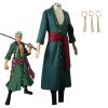 Kostum Cosplay Anime One Piece Roronoa Zoro Kostum Halloween Pakaian Peran Kimono Pakaian Seragam Pesta Set 1 - Official One Piece Store