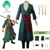 Kostum Cosplay Anime One Piece Roronoa Zoro Kostum Halloween Pakaian Peran Kimono Pakaian Seragam Pesta Set - Official One Piece Store