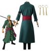 Kostum Cosplay Anime One Piece Roronoa Zoro Kostum Halloween Pakaian Peran Kimono Pakaian Seragam Pesta Set 2 - Official One Piece Store