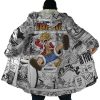 Luffy Gear 5 Comic Panels OP AOP Hooded Cloak Coat NO HOOD Mockup - Official One Piece Store