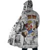 Luffy Gear 5 Comic Panels OP AOP Hooded Cloak Coat SIDE Mockup - Official One Piece Store