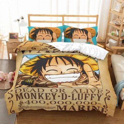 Monkey D Luffy Printed Bedding Set Anime ONE PIECE Cartoon 3D Children Duvet Cover Pillowcases Vintage 1.jpg 640x640 1 - Official One Piece Store