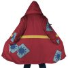 Monkey Luffy Wano Country Arc Demon Slayer Hooded Cloak Coat MAIN Mockup - Official One Piece Store