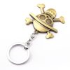 ONE PIECE Luffy Skull Rudder Keychain Anime Rotatable Metal Keyring 3D Luffy Skull Key Ring for 4 - Official One Piece Store