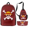 One Piece 3 Pieces Set Backpack 3D Printing Travel School Students Schoolbag Laptop Backpack Shoulder Bag - Official One Piece Store