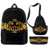 One Piece 3 Pieces Set Backpack 3D Printing Travel School Students Schoolbag Laptop Backpack Shoulder Bag 4 - Official One Piece Store