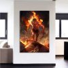 One Piece Angry Realistic Ace Fire Fist Revenge 1pc Wall Art 3 - Official One Piece Store