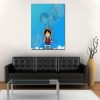 One Piece Chibi And Adult Straw Hat Luffy Blue 1pc Wall Art 1 - Official One Piece Store