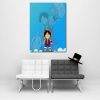 One Piece Chibi And Adult Straw Hat Luffy Blue 1pc Wall Art 2 - Official One Piece Store