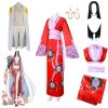 One Piece Cosplay Boa Hancock Costume Sexy Empire Red Kimono Dress Anime Clothing Halloween Costumes For - Official One Piece Store