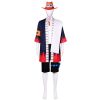 One Piece Portgas D Ace Cosplay Costume Adult Anime Kimono Sets and Hat Halloween Carnival Performance 1 - Official One Piece Store