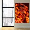 One Piece Portgas D Ace Fire Fist Power Orange 1pc Wall Art 3 - Official One Piece Store