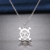 Stainless Steel Necklaces Skeleton Pirate Pendants Chain Choker Jewellery Fashion Necklace For Women Jewelry One Piece 1 - Official One Piece Store