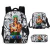 Three piece Set One Piece One Piece Cartoon School Bag Primary School Student Backpack Backpack Children 5 - Official One Piece Store