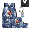 Three piece Set of Cartoon Riman One Piece USB Youth Student Schoolbag Male and Female Backpack 2 - Official One Piece Store