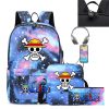 Three piece Set of Cartoon Riman One Piece USB Youth Student Schoolbag Male and Female Backpack 4 - Official One Piece Store